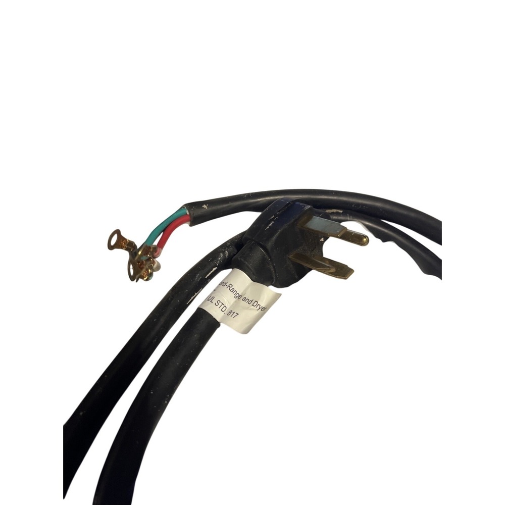 Intertek 5016122 6-Foot 4 Prong 30A Power 125V/250V Supply Cord-Range and Dryer